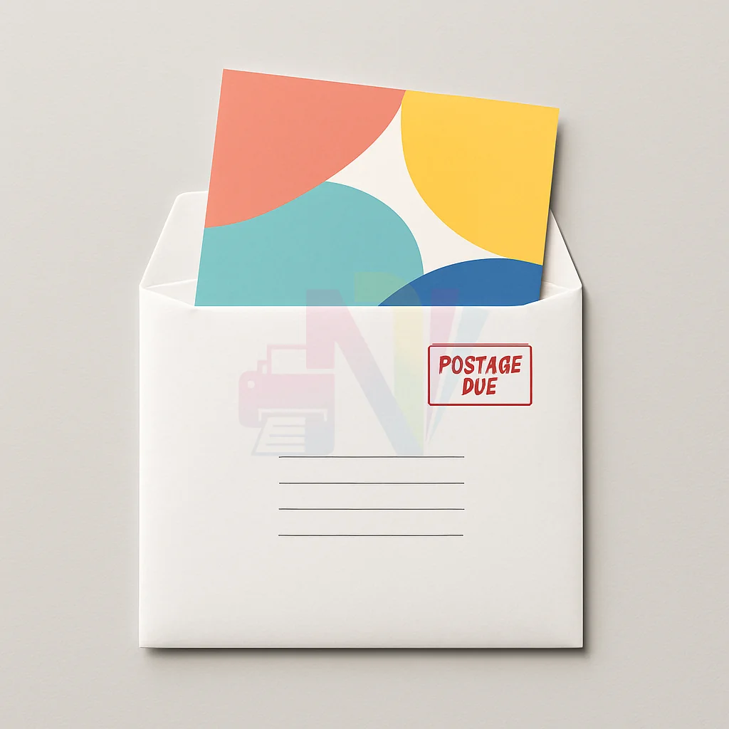 Direct Mail - Brochure Enveloped and Addressed - Postage Due