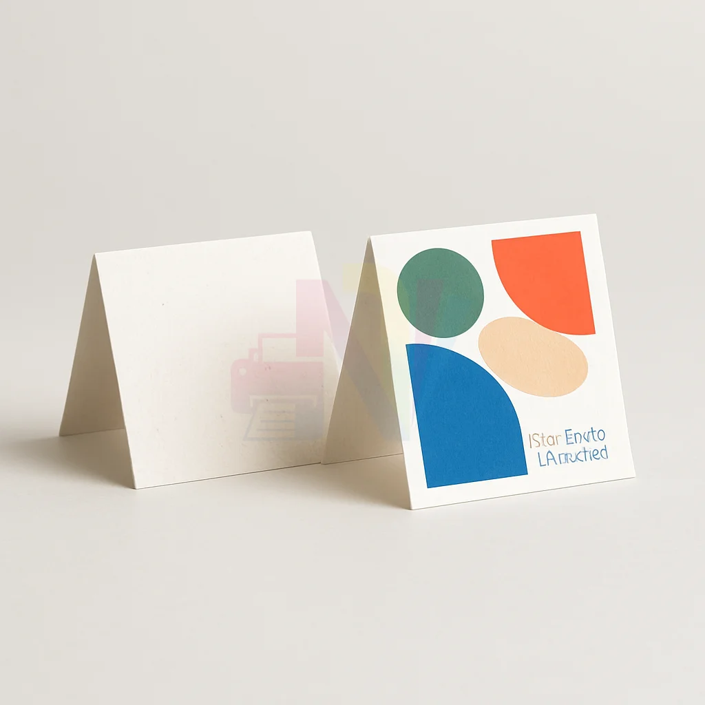 Folded Business Cards - 13pt Enviro Uncoated