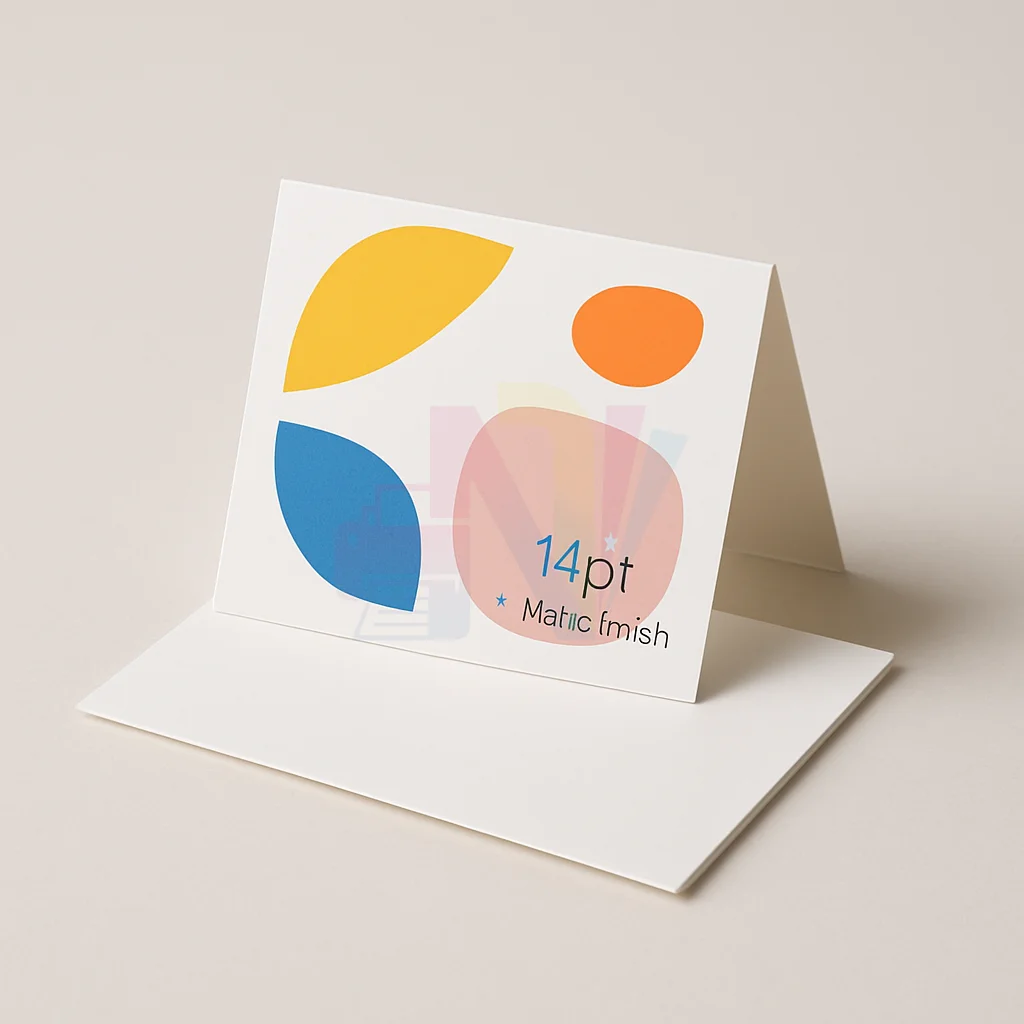Folded Business Cards - 14pt + Matte Finish