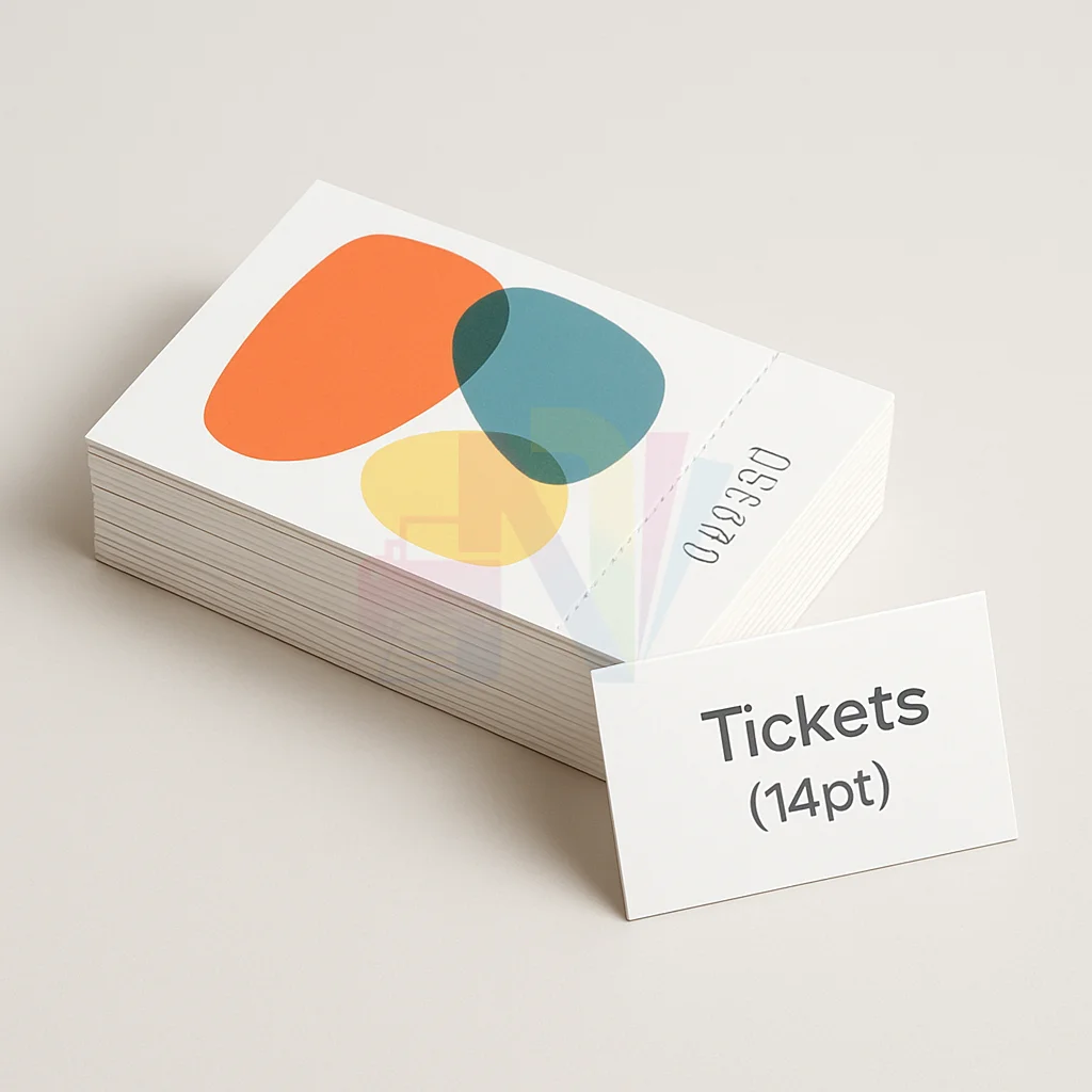 Numbered Tickets - Tickets (14pt)
