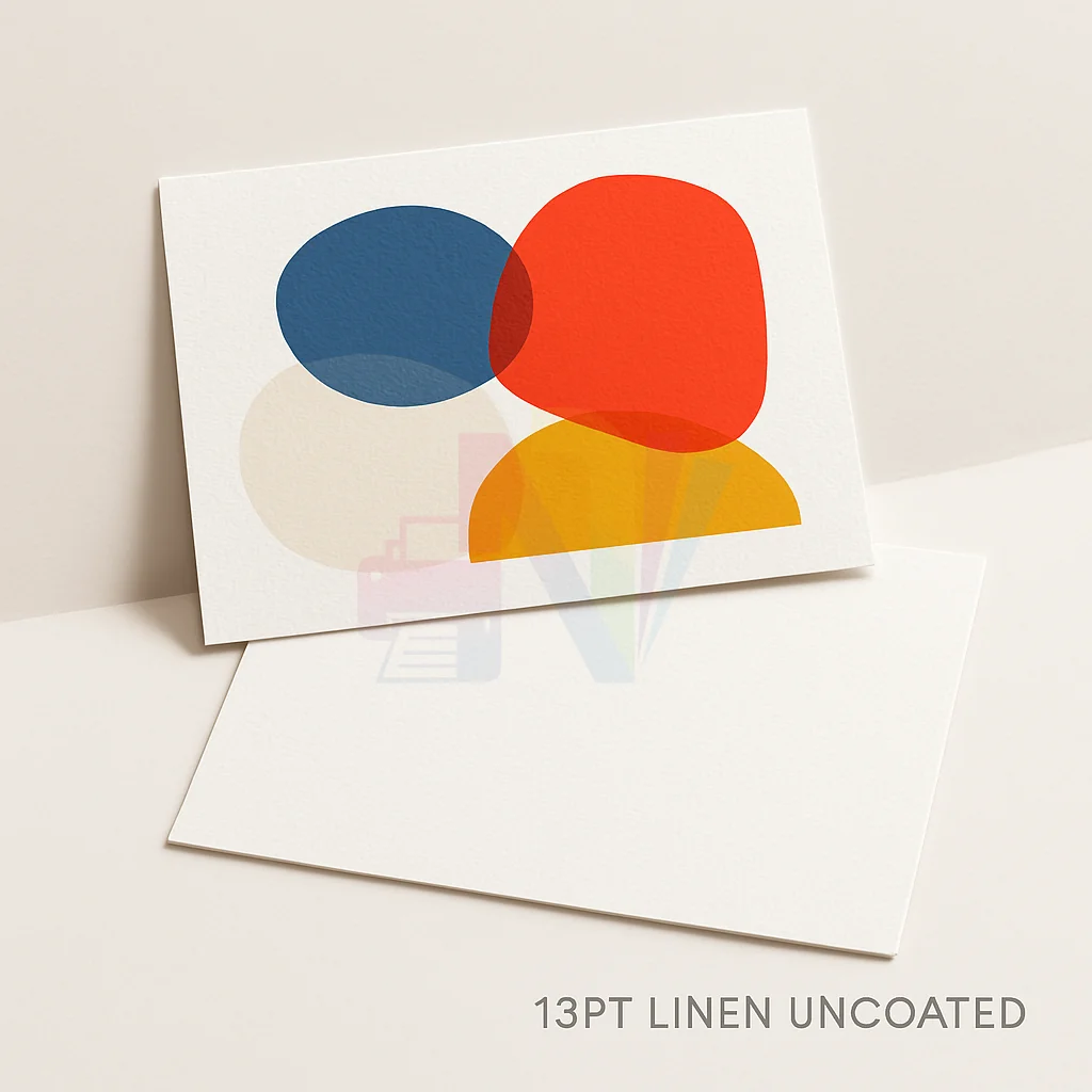 Postcards - 13pt Linen Uncoated