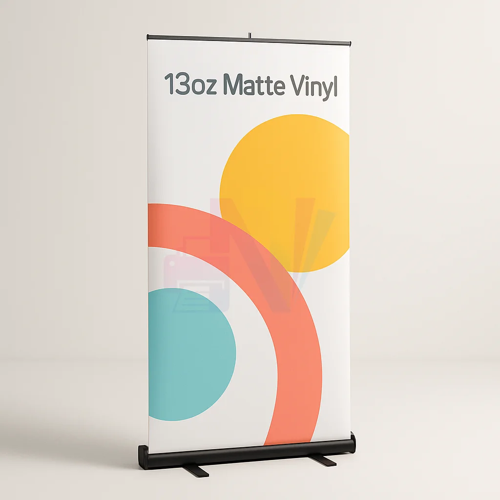 Pull Up Banners - 13oz Matte Vinyl - Black Base