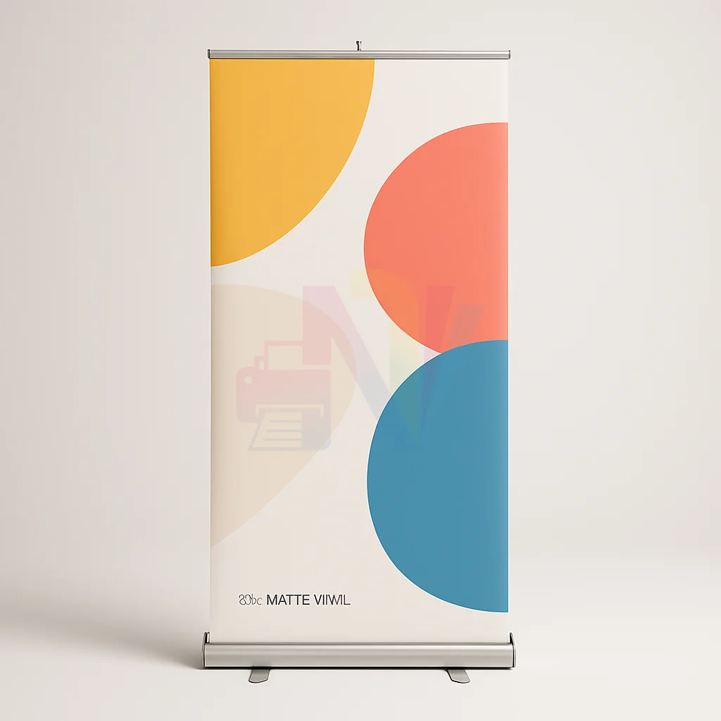 Pull Up Banners - 13oz Matte Vinyl - Silver Base