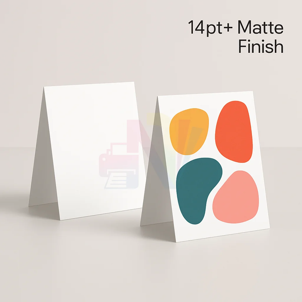 Tent Cards - 14pt + Matte Finish